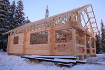 Runko pystyssä.
29.10.2009