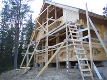 Lisää telineitä ja päätyä tekemään..22.05.2010